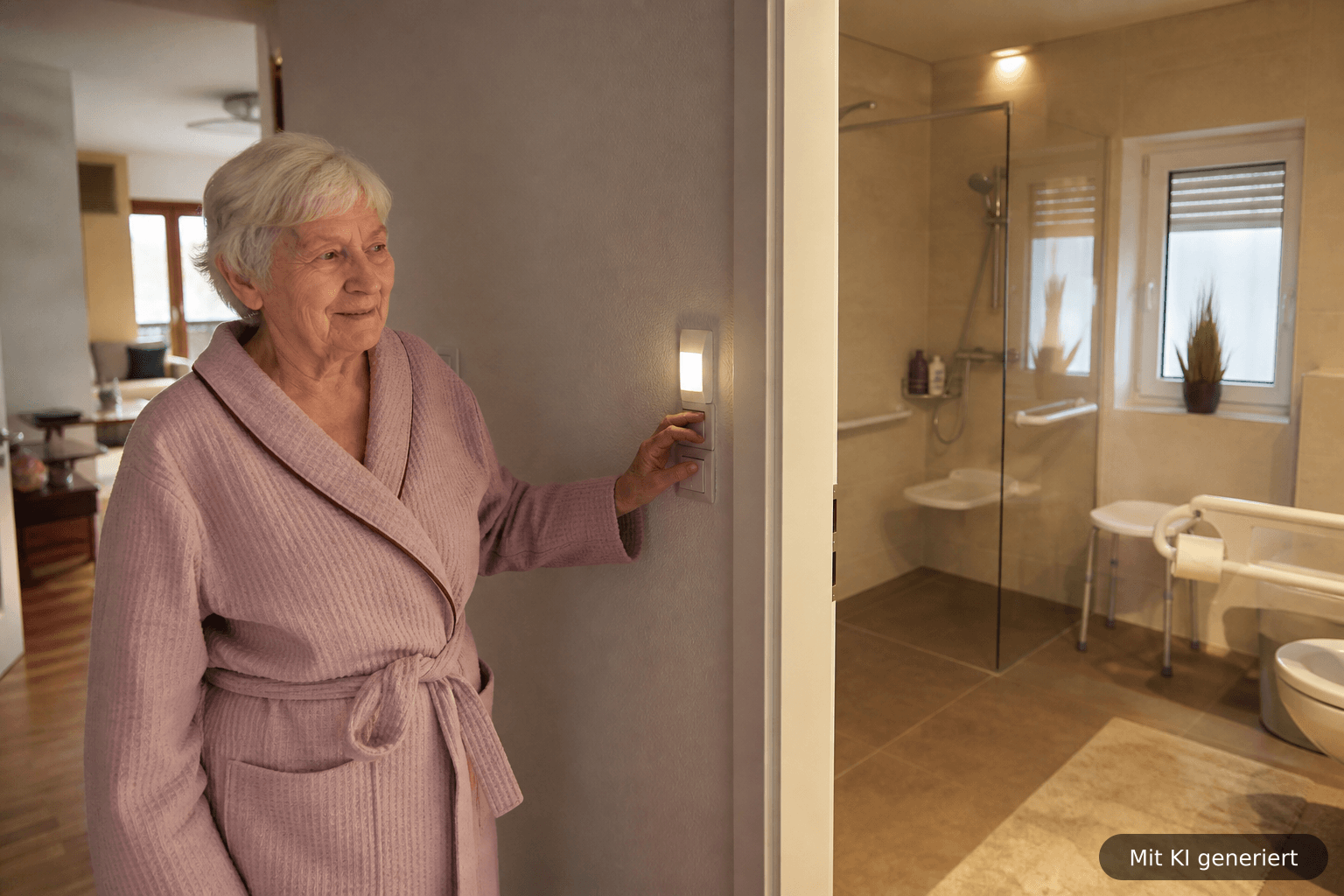 Bewegungsmelder und Nachtlichter: Sturzschutz im Dunkeln – besonders im Bad und Badezimmer